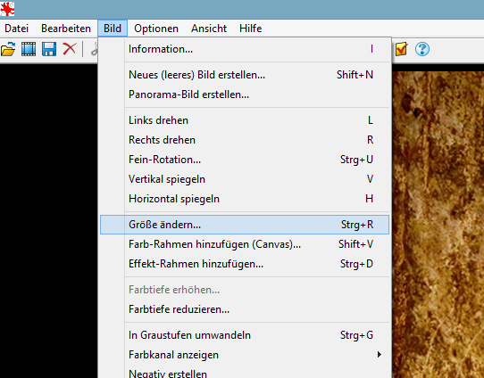 Bild verkleinern