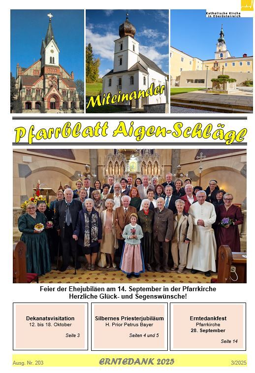 Pfarrblatt Titelseite