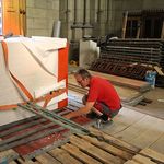 Transport des neuen Altars in den Linzer Mariendom