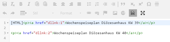 HTML Ansicht