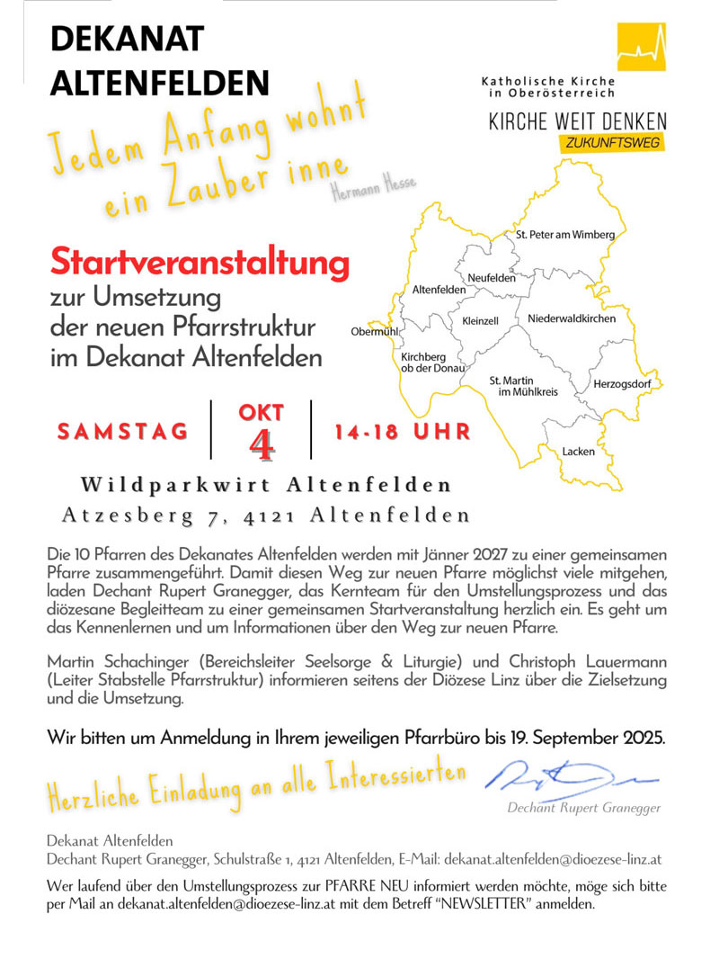 Startveranstaltung Pfarre neu