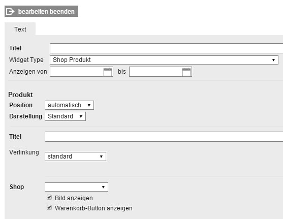 Widget erstellen