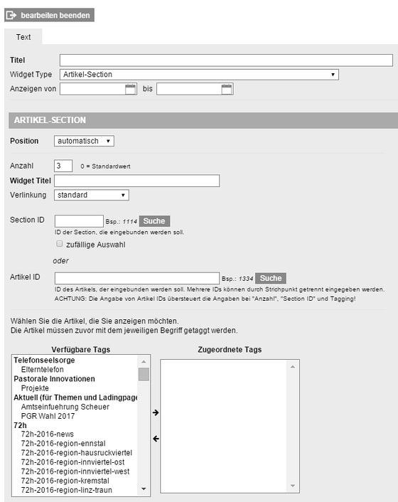 Widget erstellen