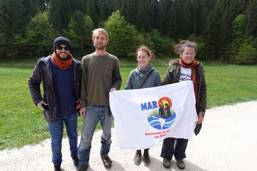 Mit Aktivist:innen der Initiative Pro Natur Steyrtal / Welthaus Linz Mit Aktivist:innen der Initiative Pro Natur Steyrtal